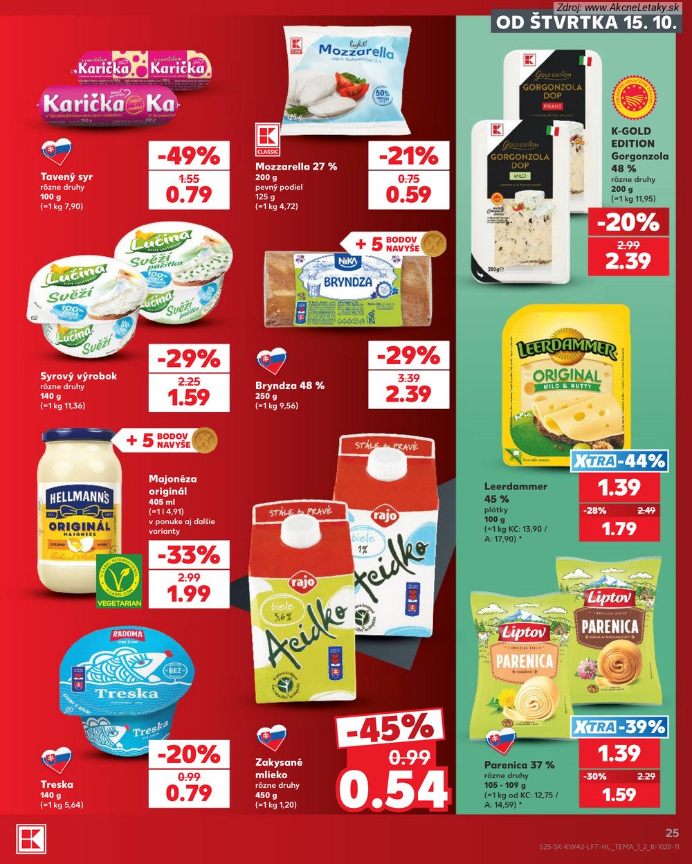 Leták Kaufland (15. 10. - 21. 10. 2026) - strana 25 z 84