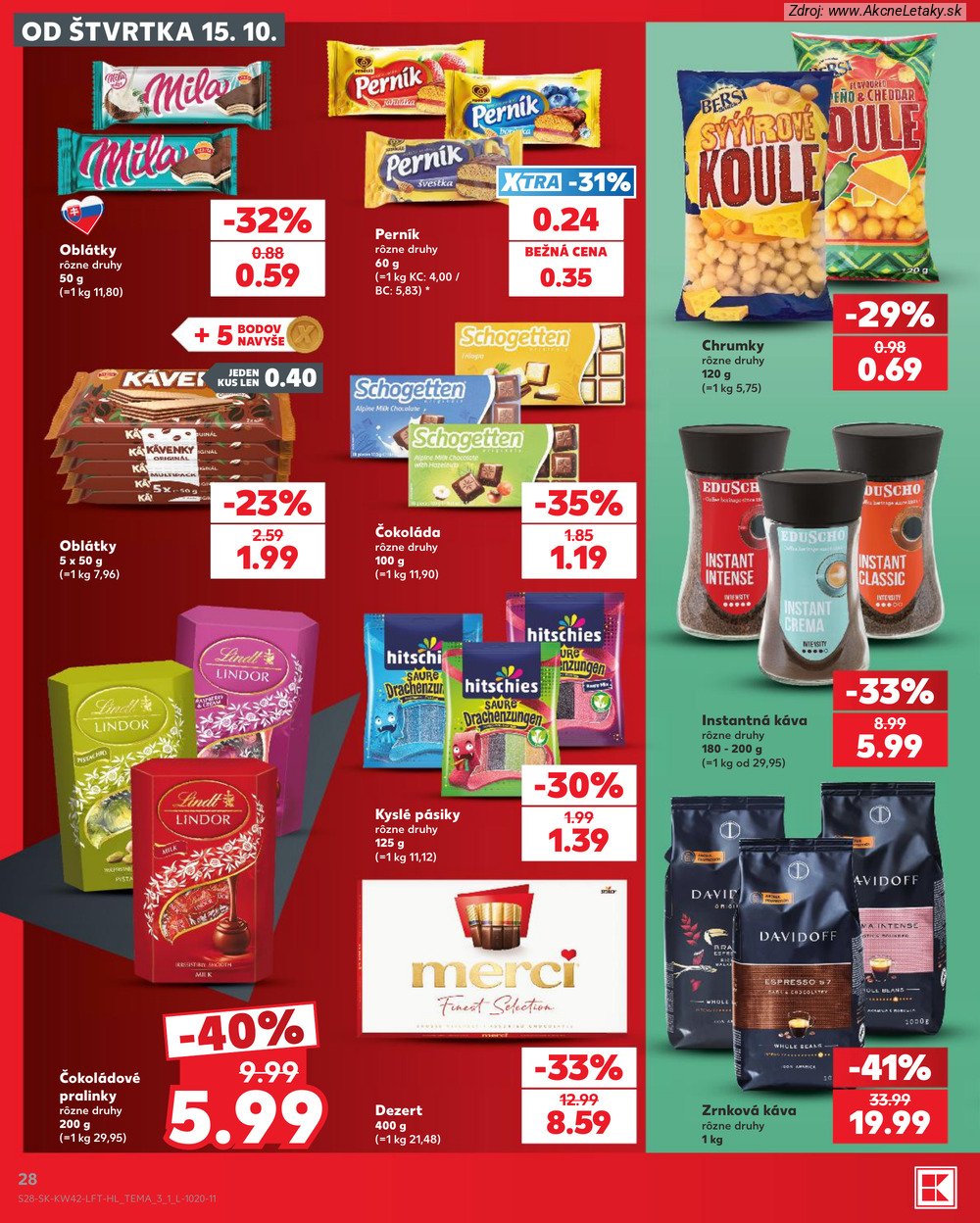 Leták Kaufland (15. 10. - 21. 10. 2026) - strana 28 z 84