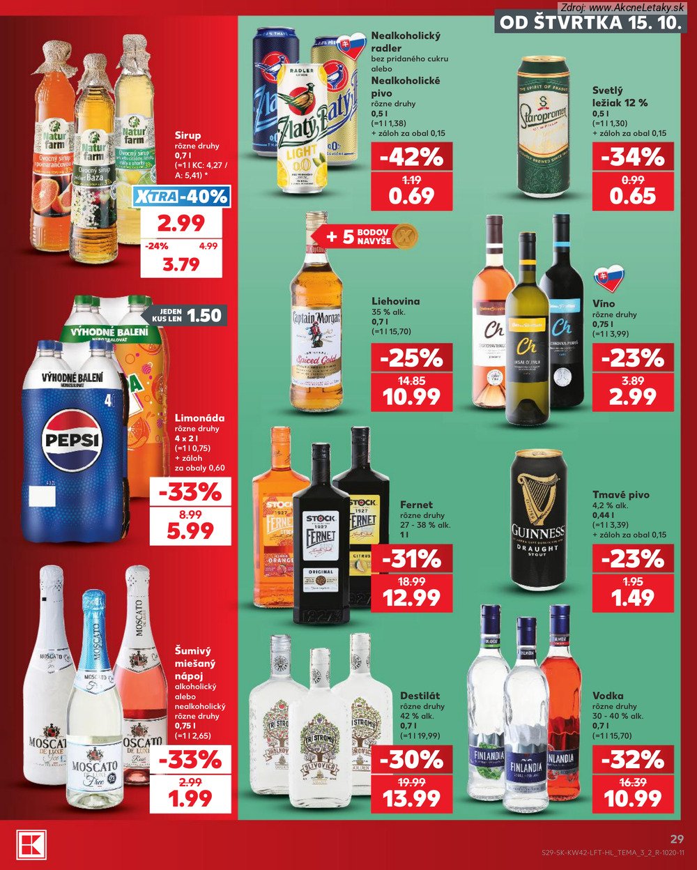 Leták Kaufland (15. 10. - 21. 10. 2026) - strana 29 z 84
