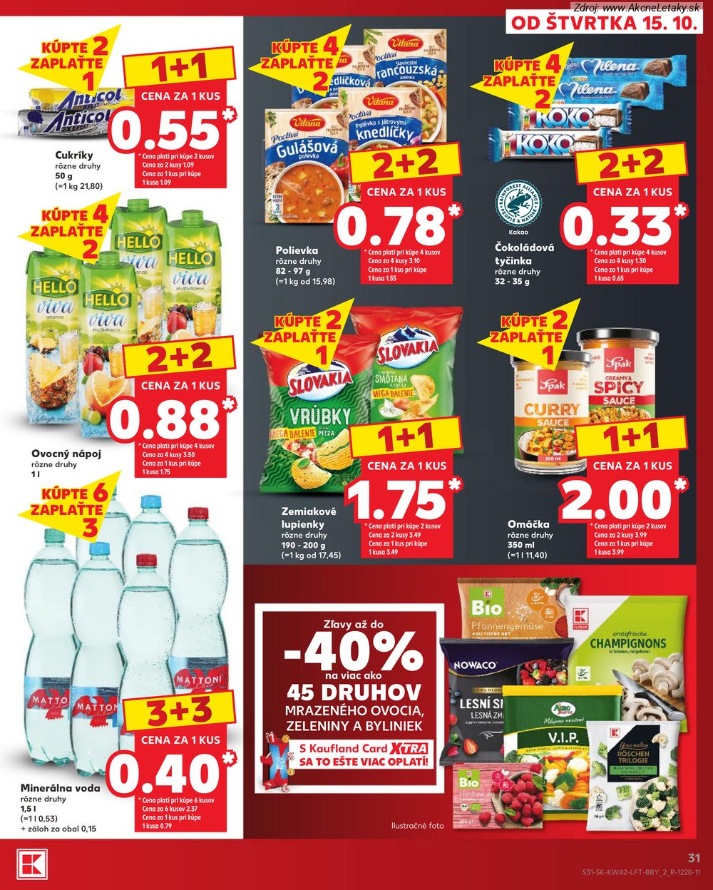 Leták Kaufland (15. 10. - 21. 10. 2026) - strana 31 z 84