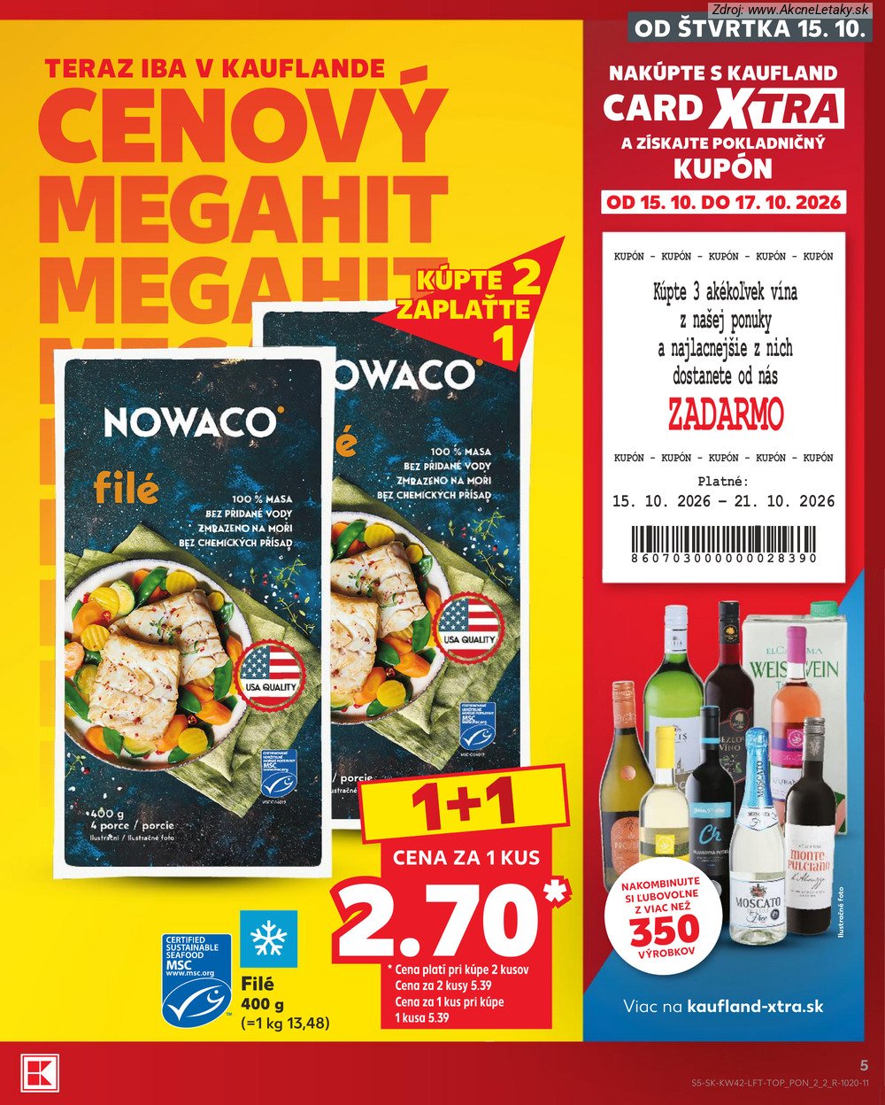 Leták Kaufland (15. 10. - 21. 10. 2026) - strana 5 z 84