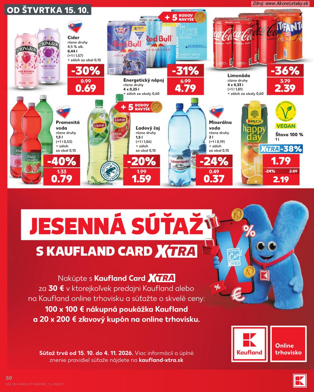 Leták Kaufland (15. 10. - 21. 10. 2026) - strana 50 z 84