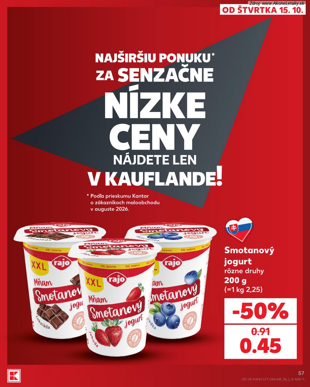 Leták Kaufland (15. 10. - 21. 10. 2026) - strana 57 z 84