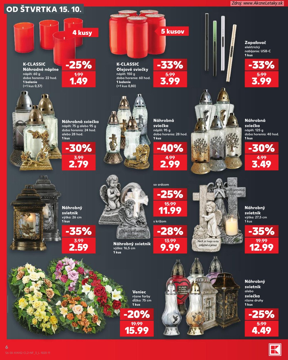Leták Kaufland (15. 10. - 21. 10. 2026) - strana 6 z 12