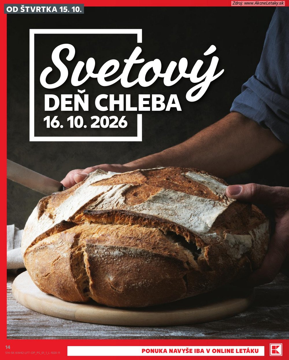 Leták Kaufland (15. 10. - 21. 10. 2026) - strana 14 z 84