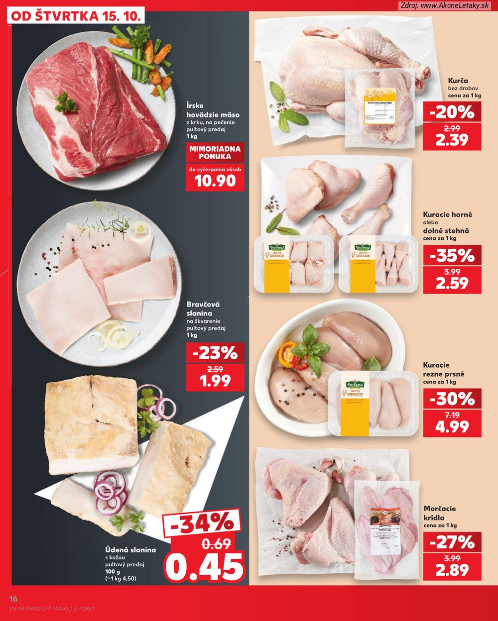 Leták Kaufland (15. 10. - 21. 10. 2026) - strana 16 z 84