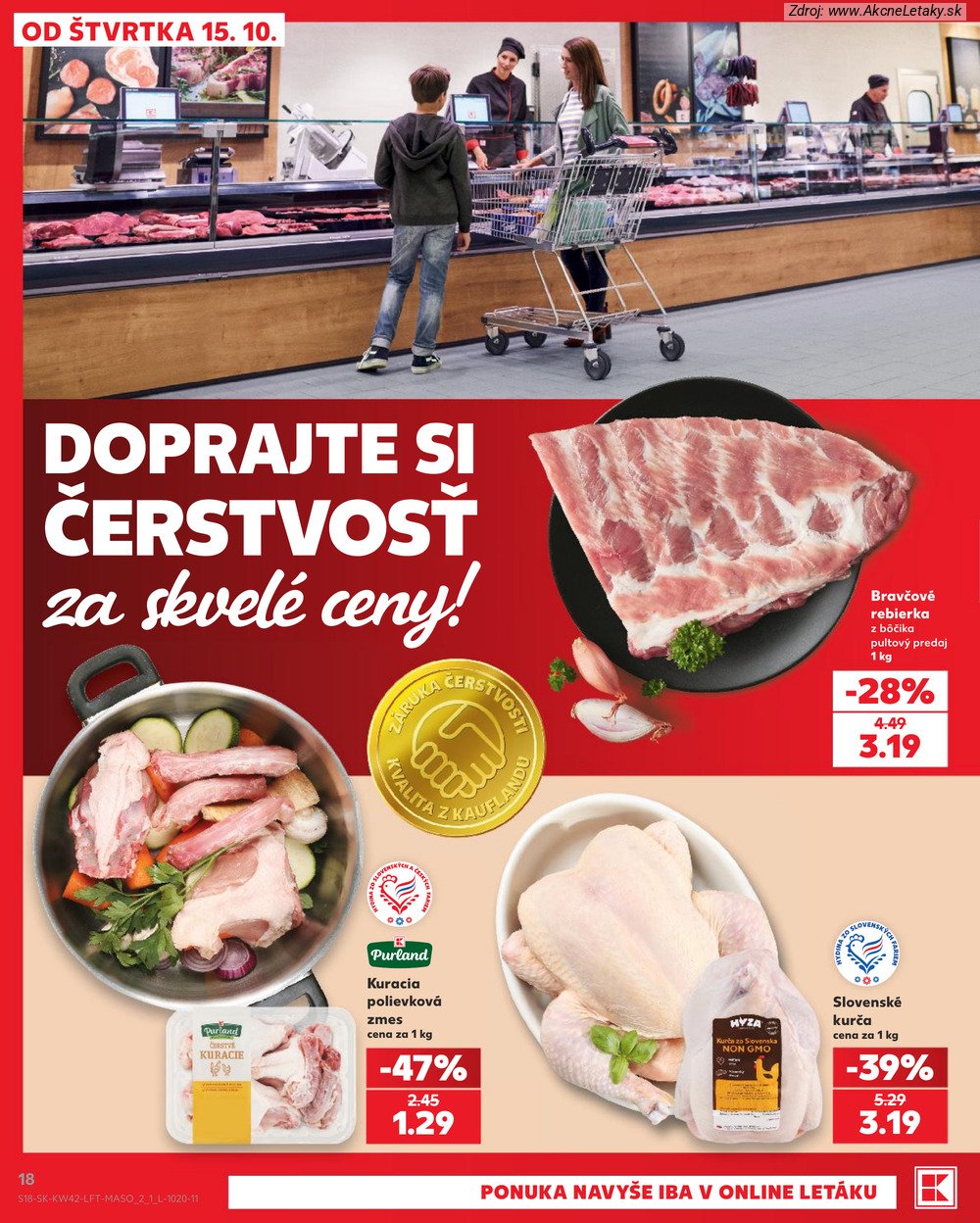 Leták Kaufland (15. 10. - 21. 10. 2026) - strana 18 z 84