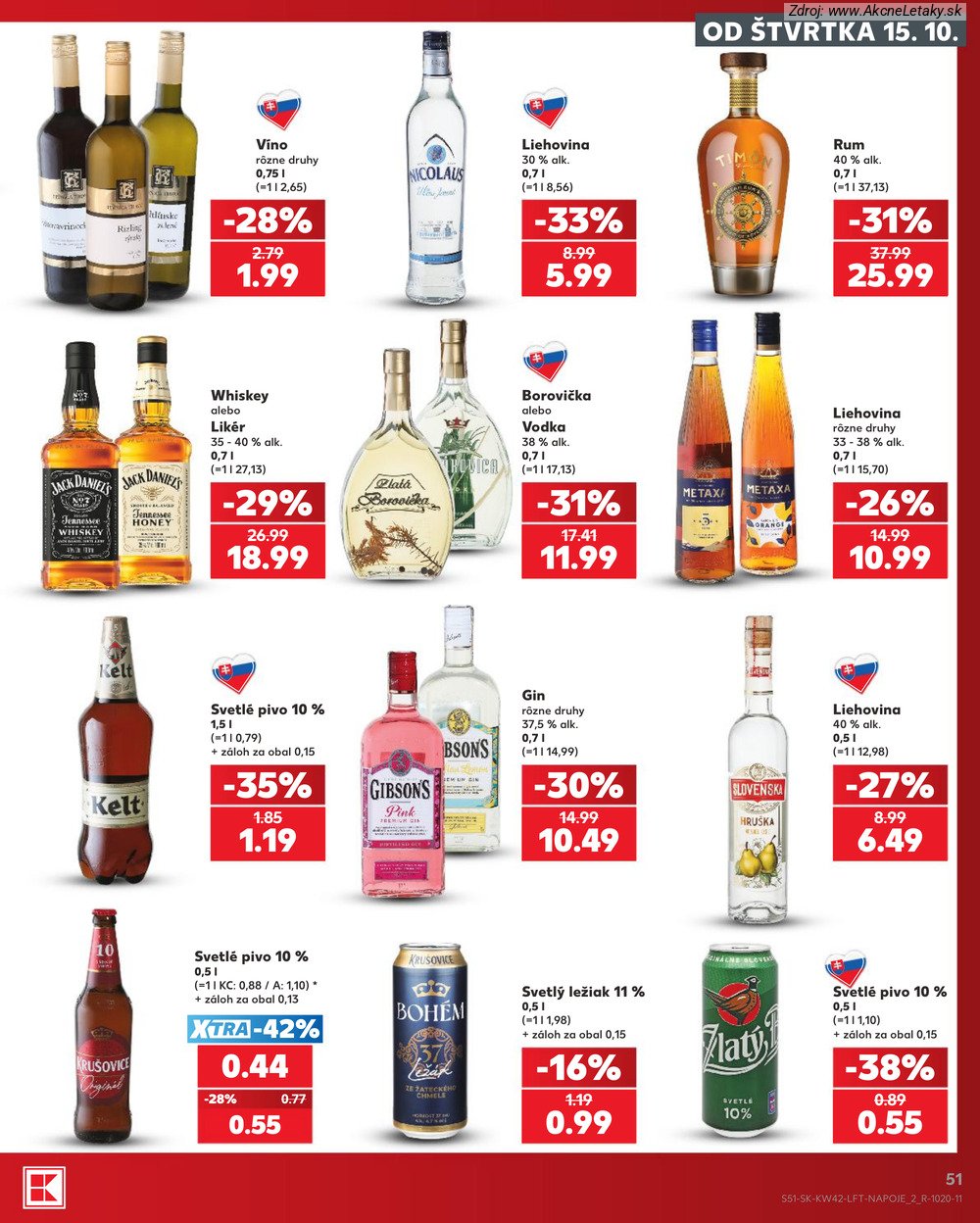 Leták Kaufland (15. 10. - 21. 10. 2026) - strana 51 z 84
