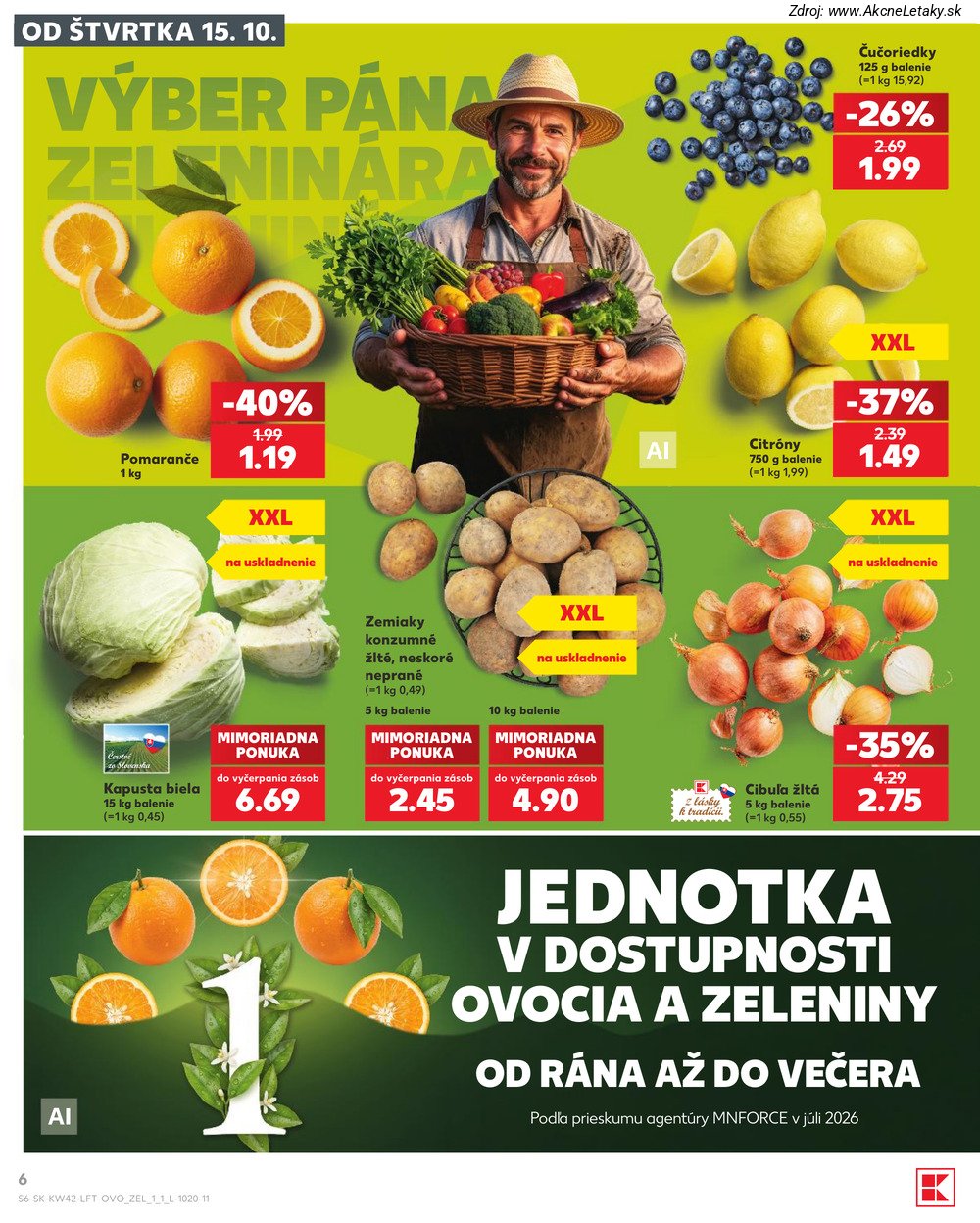 Leták Kaufland (15. 10. - 21. 10. 2026) - strana 6 z 84