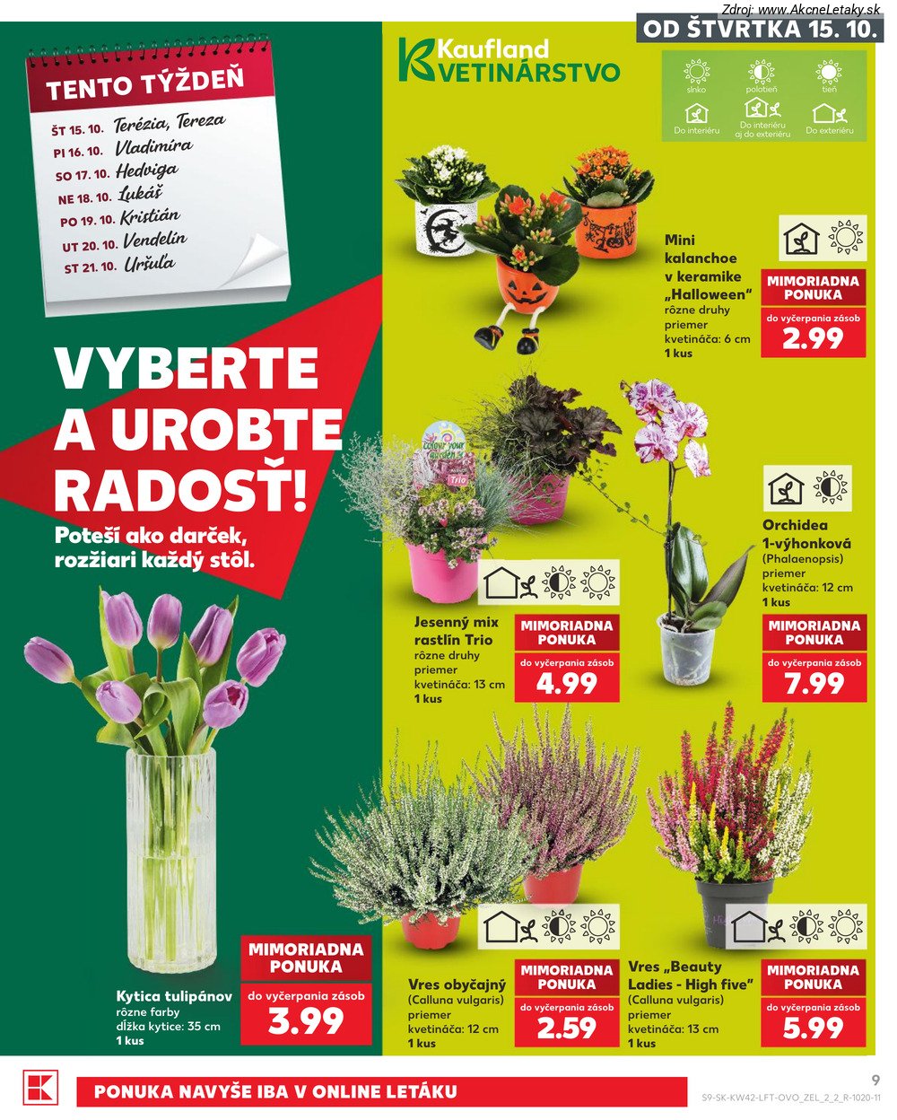 Leták Kaufland (15. 10. - 21. 10. 2026) - strana 9 z 84