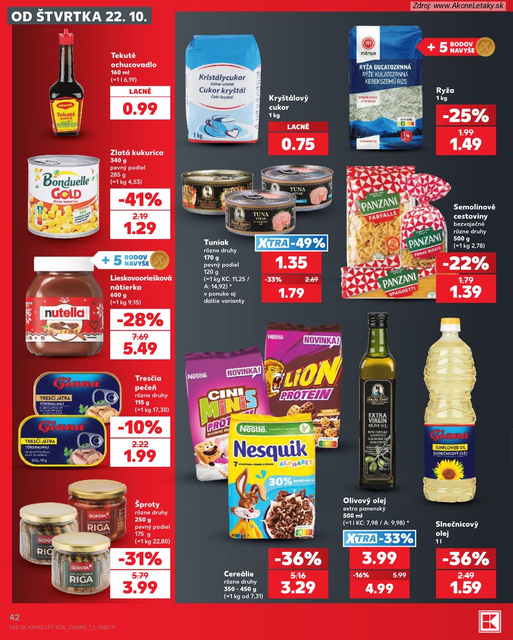 Leták Kaufland (22. 10. - 28. 10. 2026) - strana 42 z 76