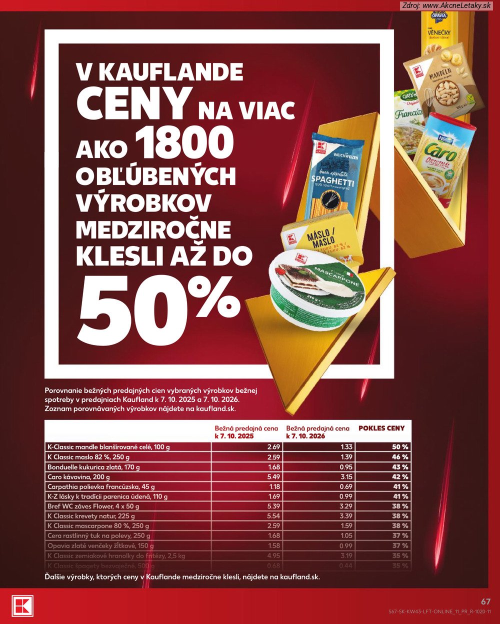 Leták Kaufland (22. 10. - 28. 10. 2026) - strana 67 z 76
