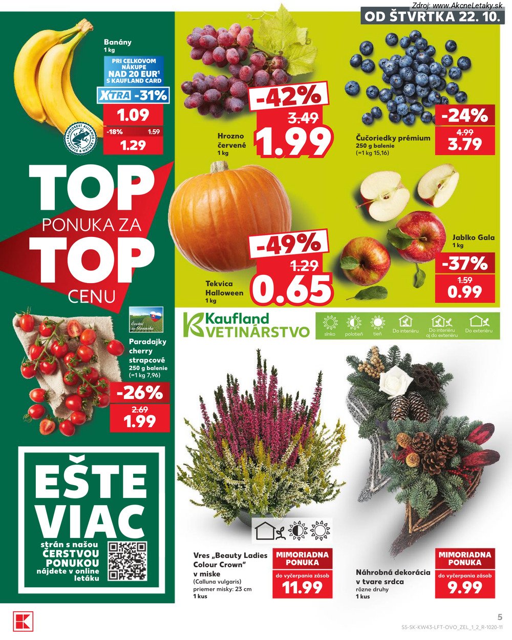 Leták Kaufland (22. 10. - 28. 10. 2026) - strana 5 z 76