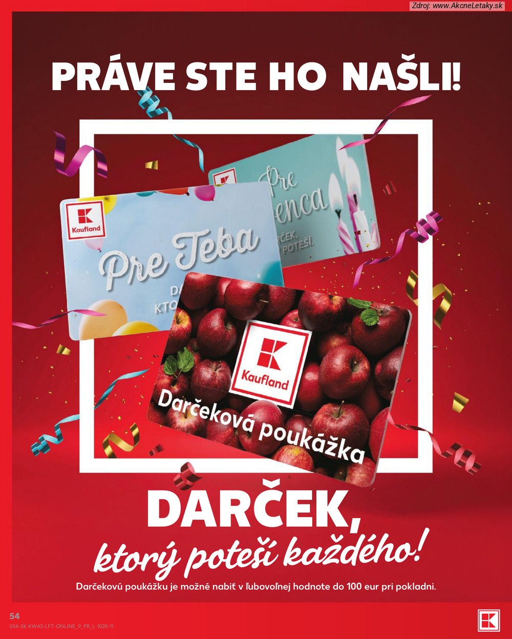 Leták Kaufland (22. 10. - 28. 10. 2026) - strana 54 z 76