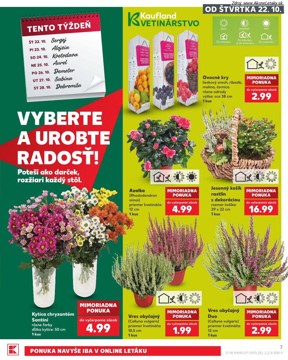 Leták Kaufland (22. 10. - 28. 10. 2026) - strana 7 z 76