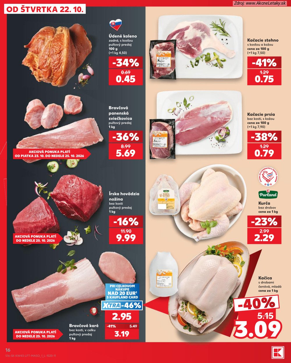 Leták Kaufland (22. 10. - 28. 10. 2026) - strana 16 z 76