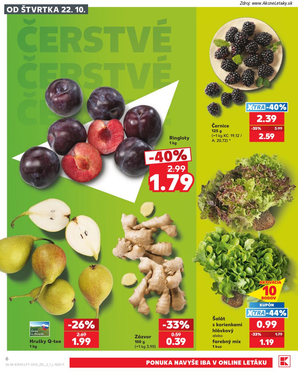 Leták Kaufland (22. 10. - 28. 10. 2026) - strana 6 z 76