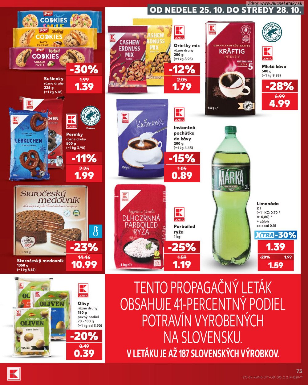 Leták Kaufland (22. 10. - 28. 10. 2026) - strana 73 z 76