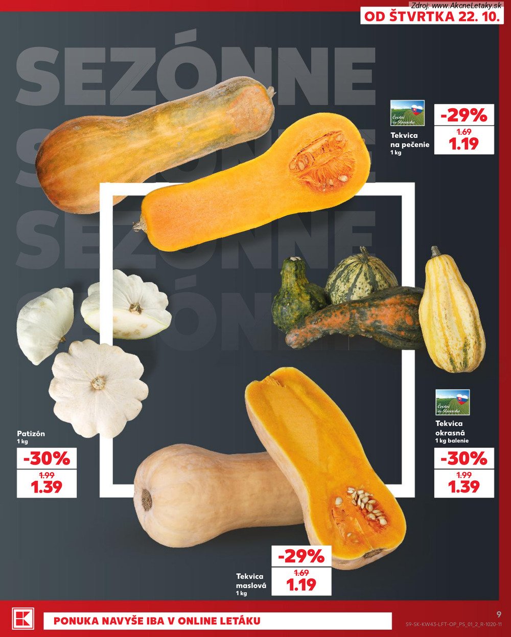 Leták Kaufland (22. 10. - 28. 10. 2026) - strana 9 z 76