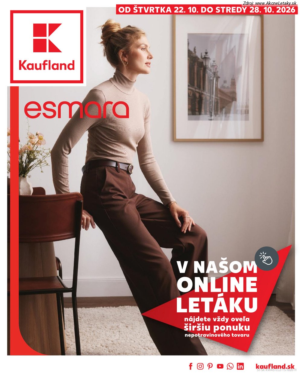 Leták Kaufland (22. 10. - 28. 10. 2026) - strana 1 z 12