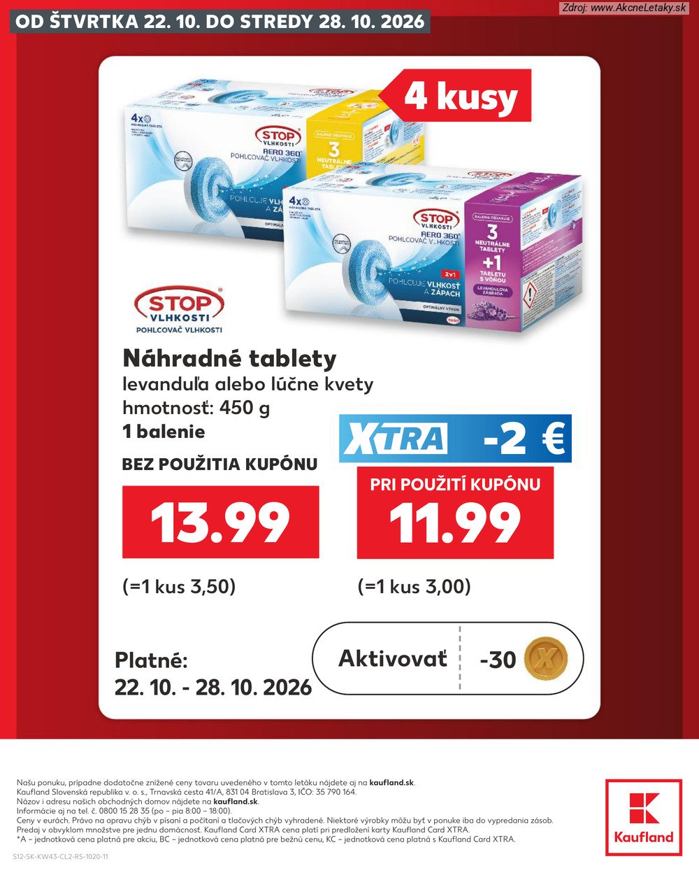 Leták Kaufland (22. 10. - 28. 10. 2026) - strana 12 z 12