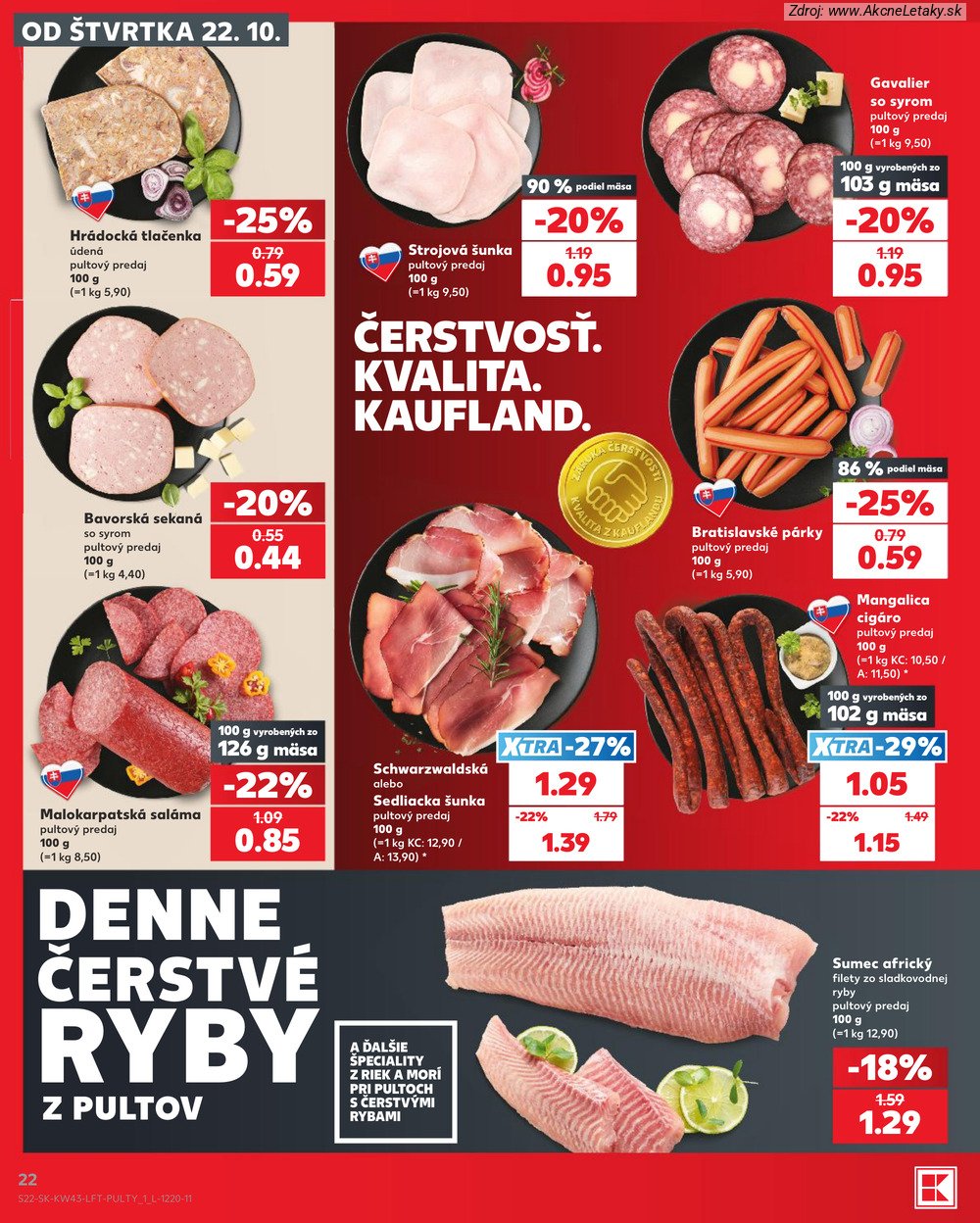 Leták Kaufland (22. 10. - 28. 10. 2026) - strana 22 z 76