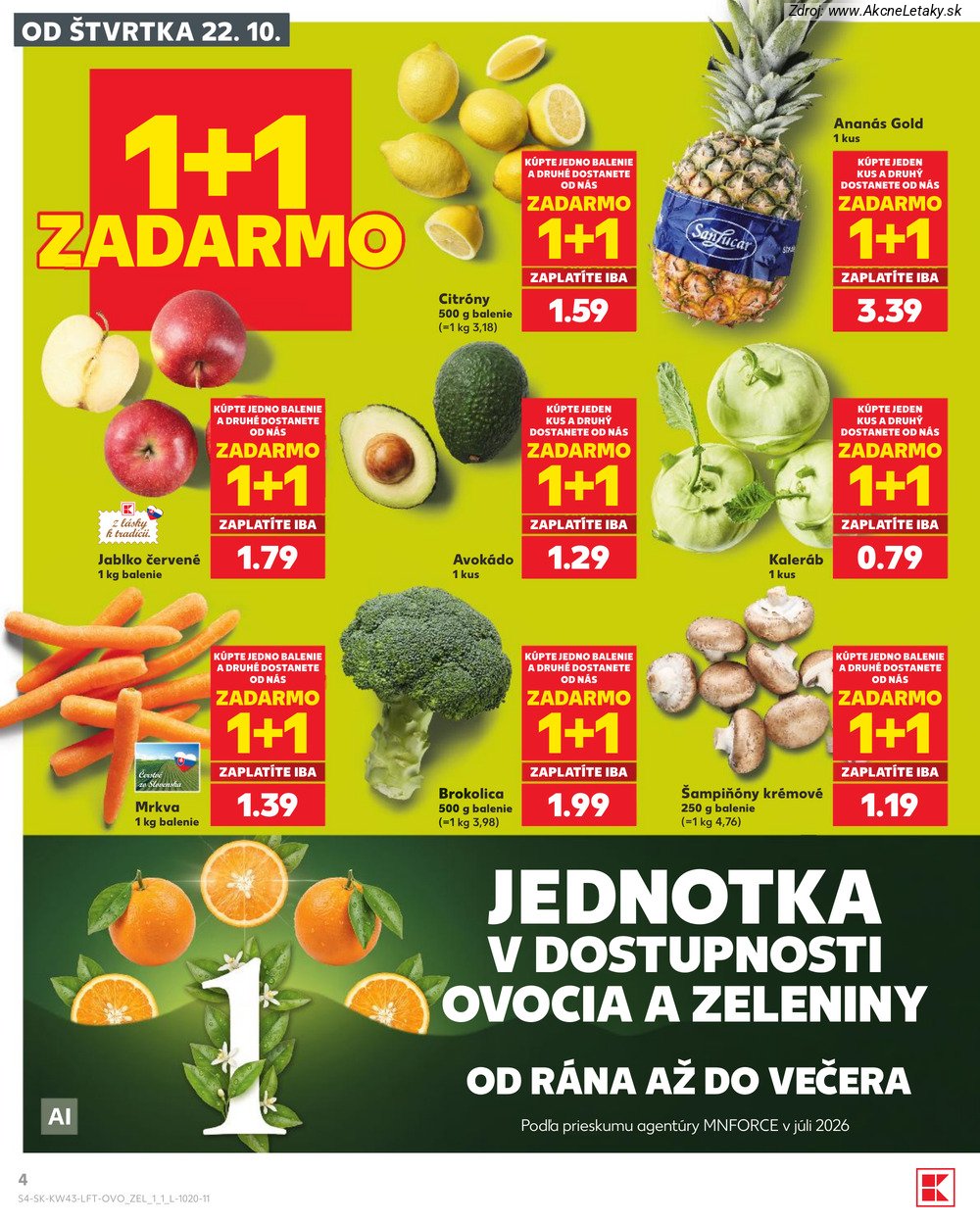 Leták Kaufland (22. 10. - 28. 10. 2026) - strana 4 z 76