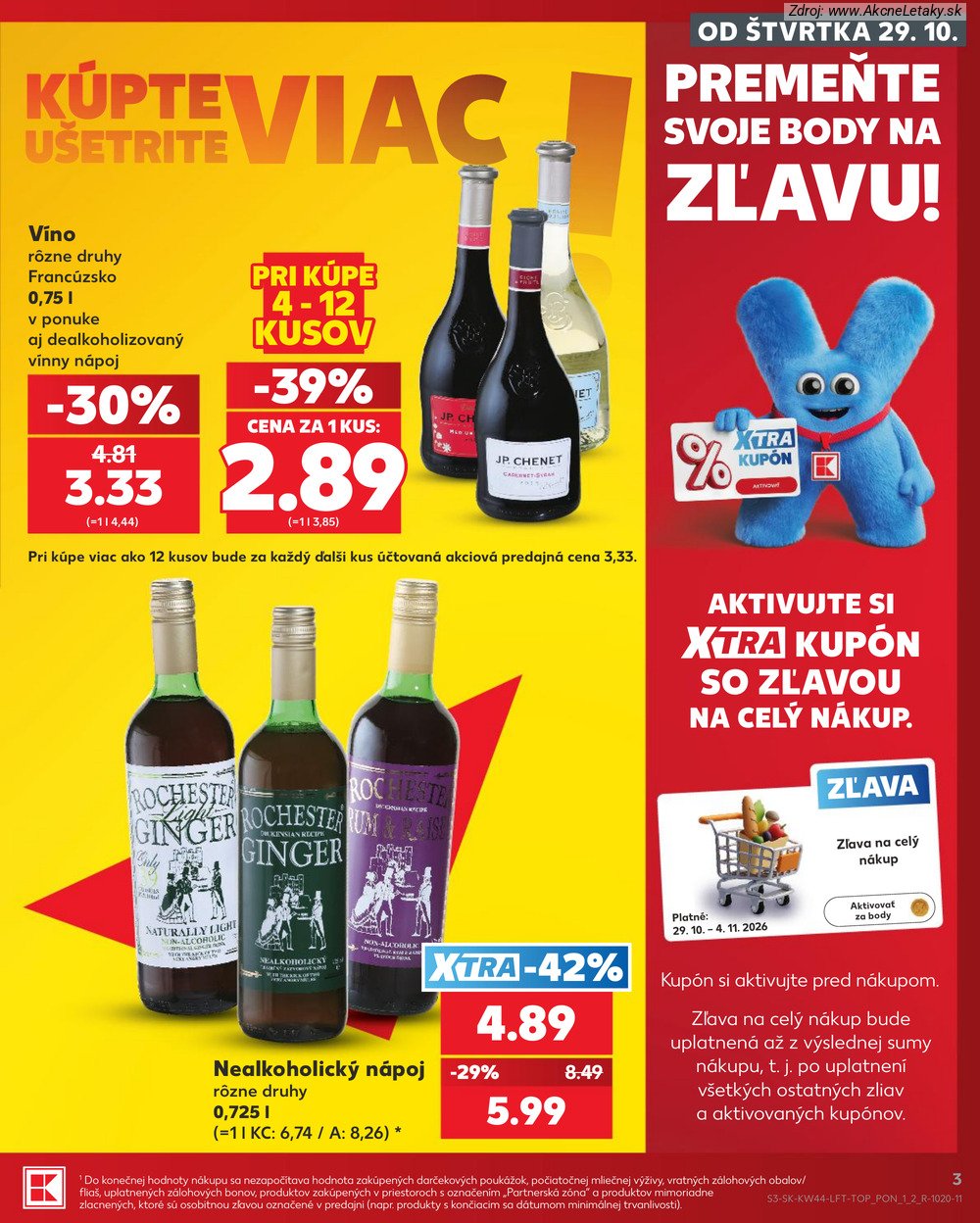 Leták Kaufland (29. 10. - 4. 11. 2026) - strana 3 z 78