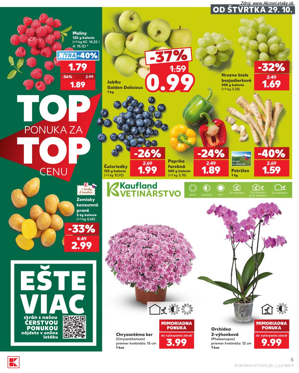 Leták Kaufland (29. 10. - 4. 11. 2026) - strana 5 z 78