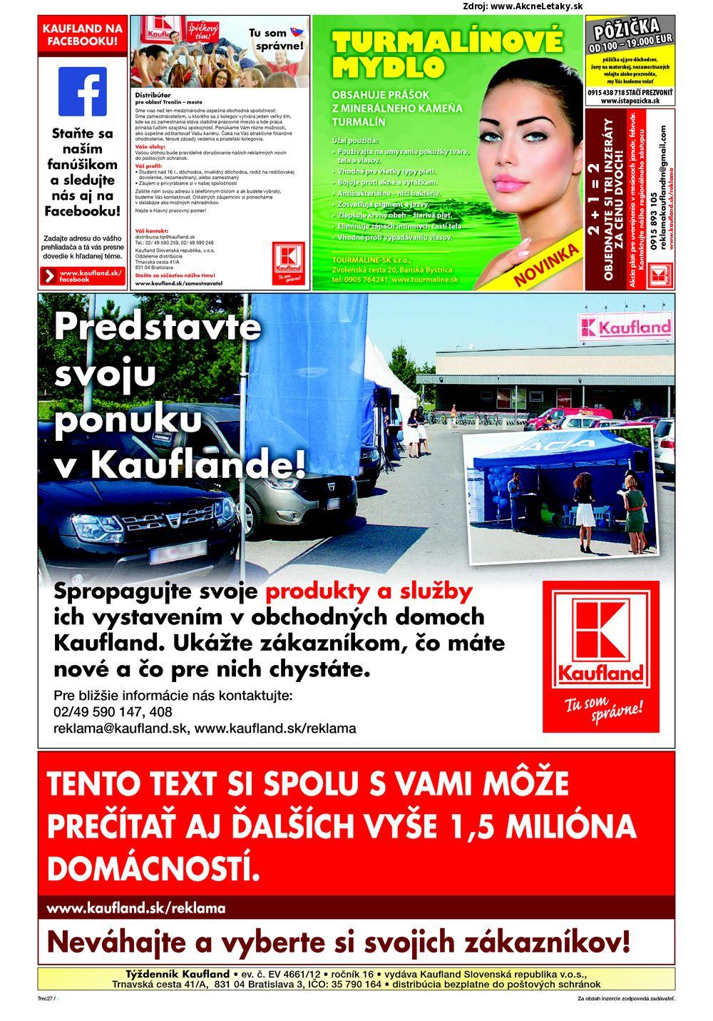 Leták Kaufland (7. 1. - 13. 1. 2016) - strana 27 z 28
