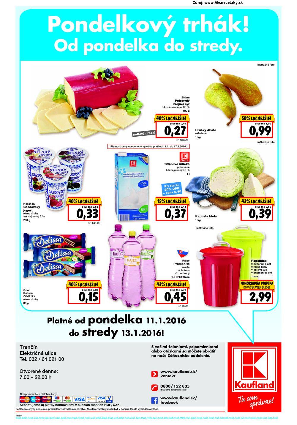 Leták Kaufland (7. 1. - 13. 1. 2016) - strana 28 z 28