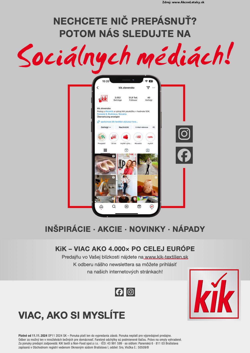 Leták KiK (11. 11. - 17. 11. 2024) - strana 26 z 26