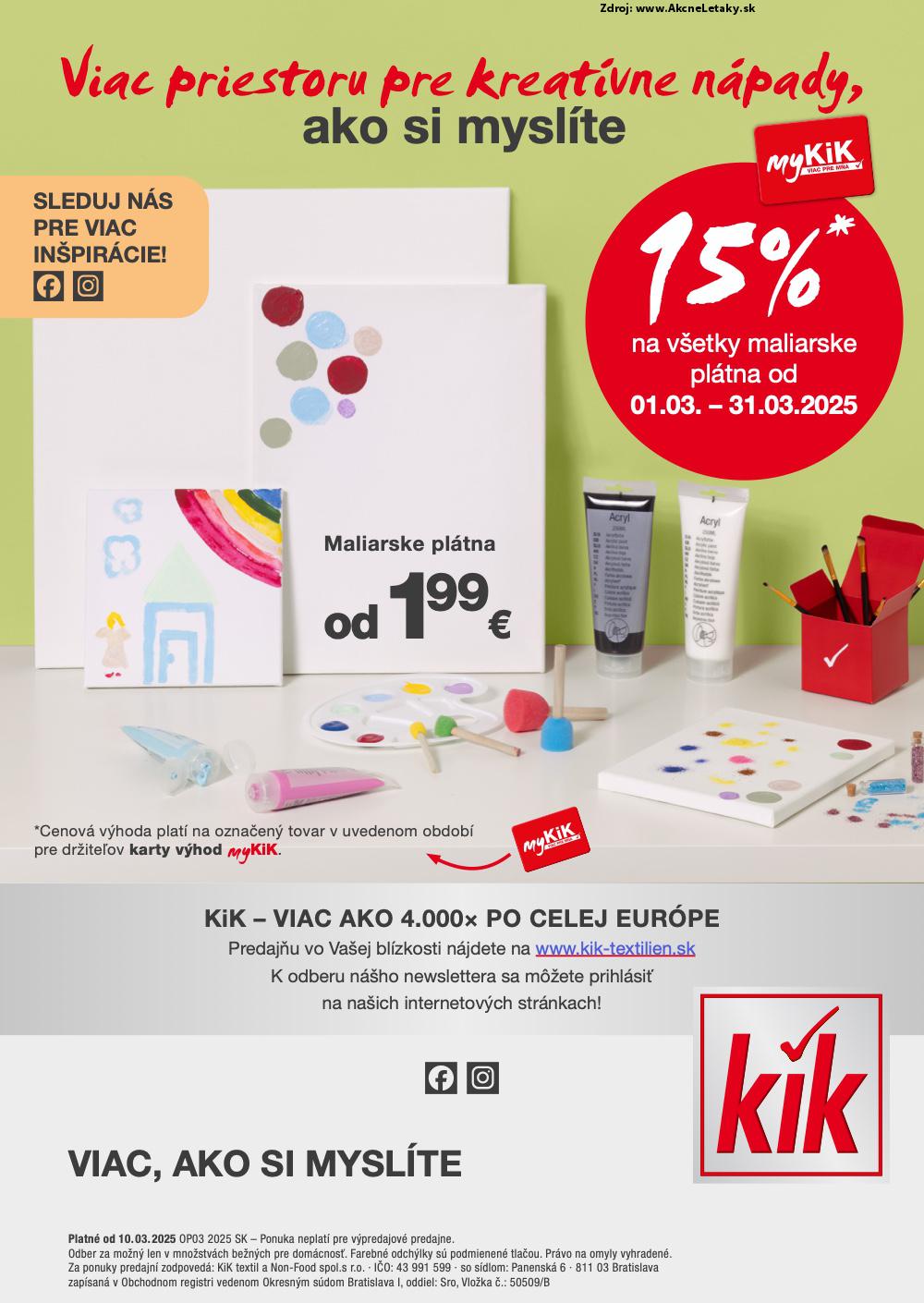 Leták KiK (10. 3. - 30. 3. 2025) - strana 28 z 28