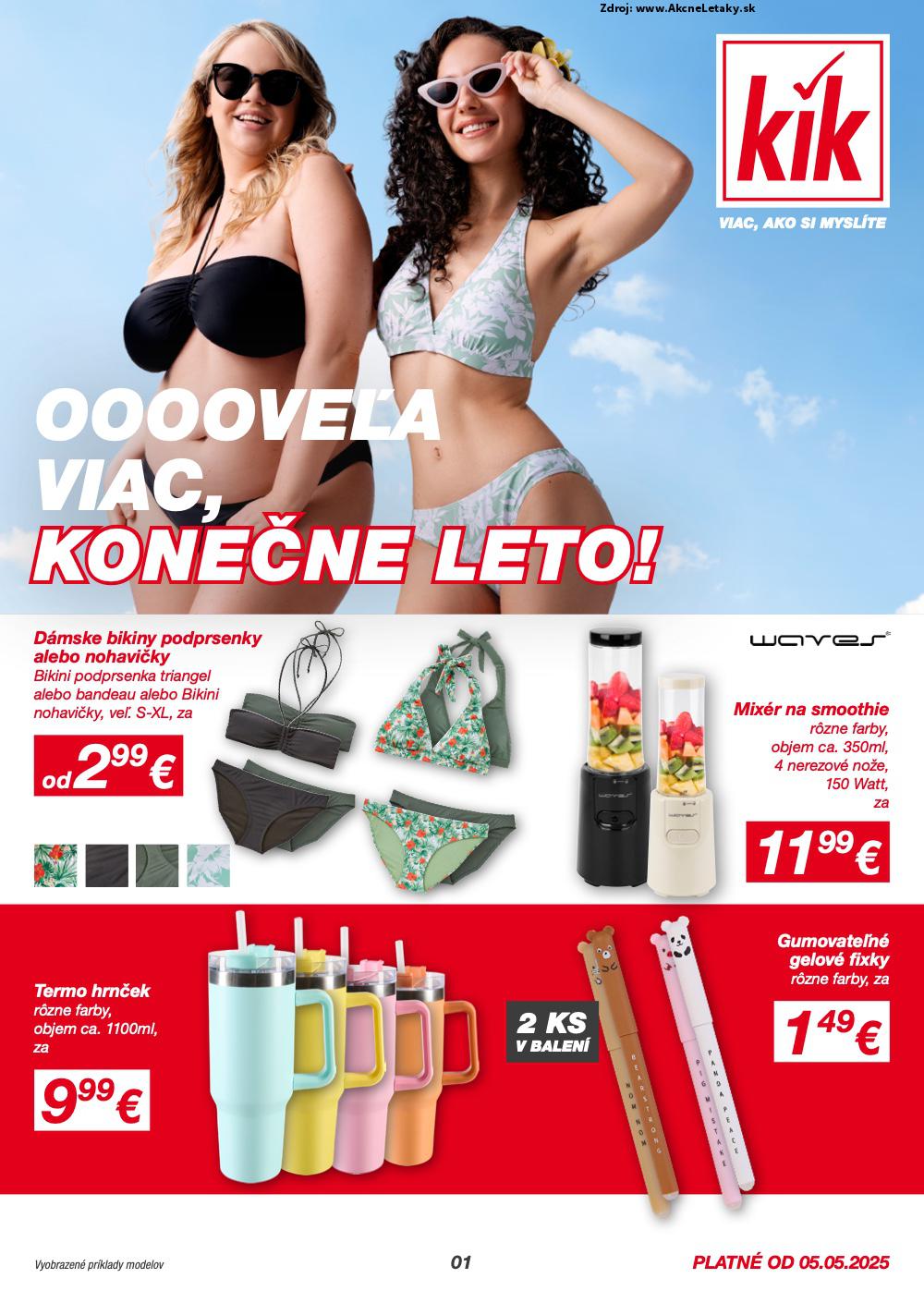 Leták KiK (5. 5. - 1. 6. 2025) - strana 1 z 22