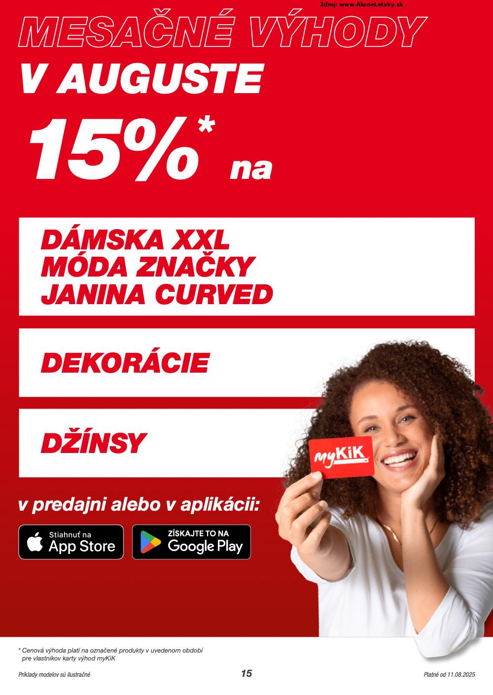 Leták KiK (11. 8. - 7. 9. 2025) - strana 15 z 26