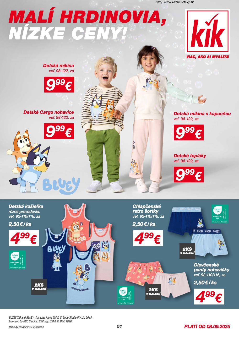 Leták KiK (8. 9. - 21. 9. 2025) - strana 1 z 14