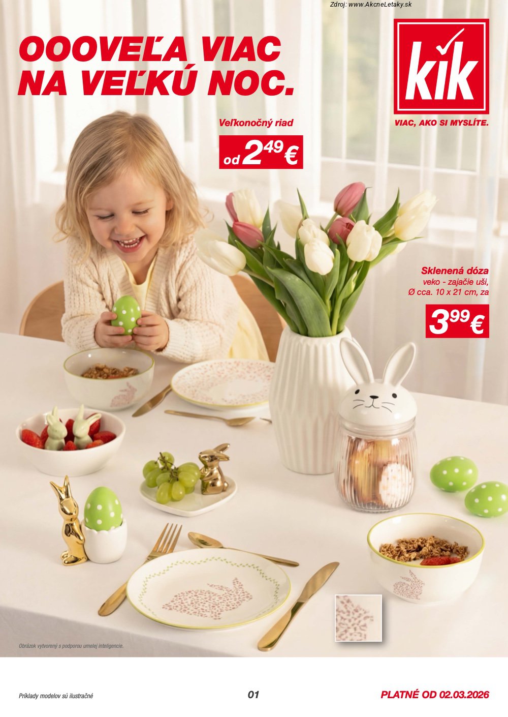Leták KiK (2. 3. - 22. 3. 2026) - strana 1 z 14