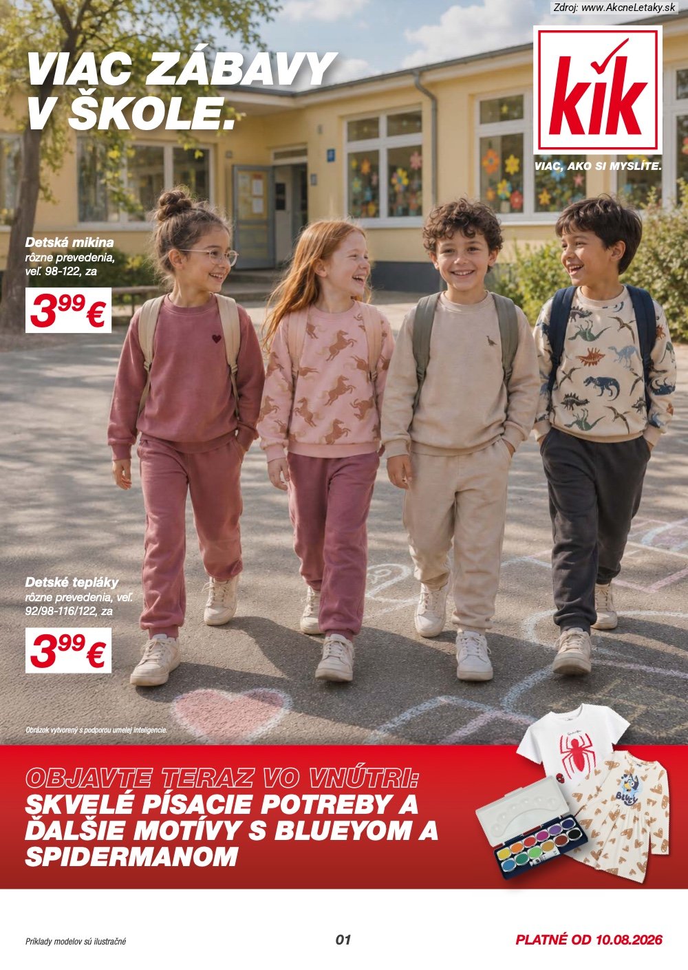 Leták KiK (10. 8. - 23. 8. 2026) - strana 1 z 21