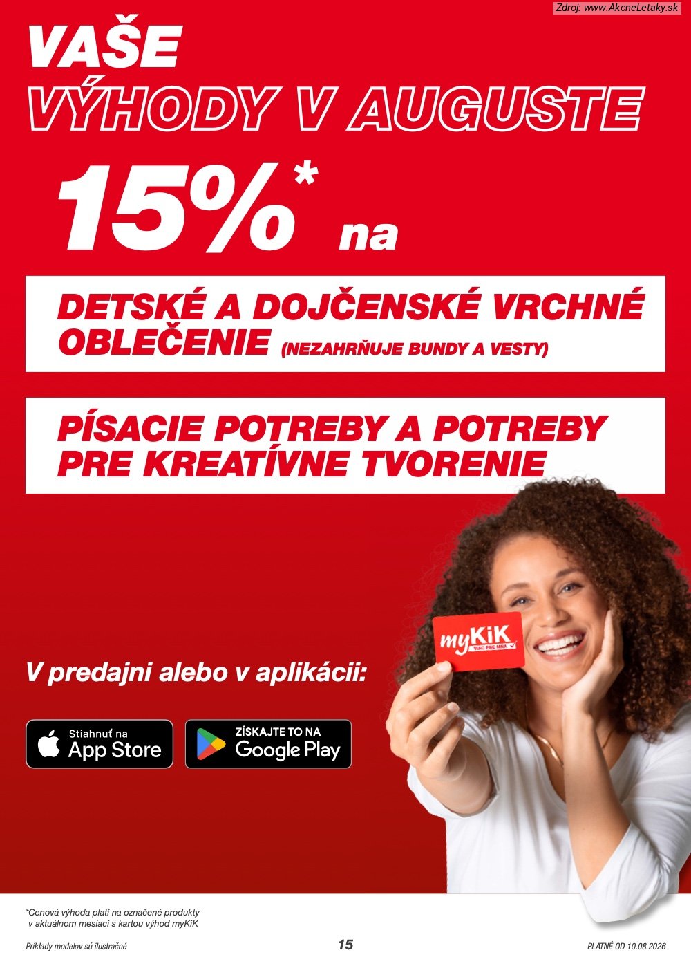 Leták KiK (10. 8. - 23. 8. 2026) - strana 15 z 21
