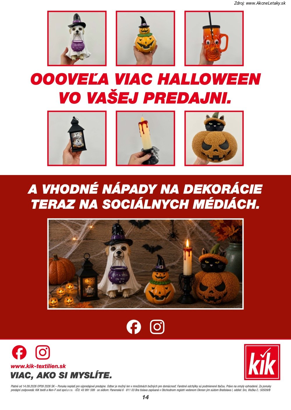 Leták KiK (14. 9. - 27. 9. 2026) - strana 14 z 14
