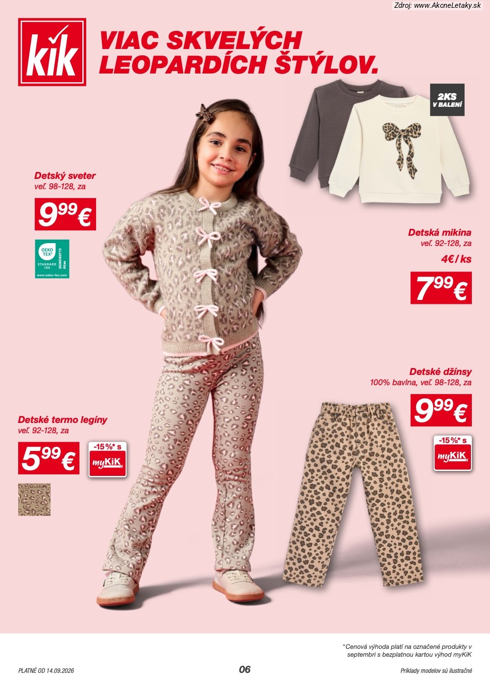 Leták KiK (14. 9. - 27. 9. 2026) - strana 6 z 14