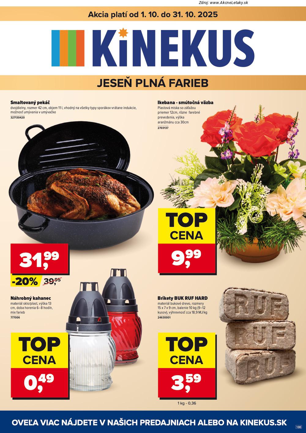 Leták Kinekus (1. 10. - 31. 10. 2025) - strana 1 z 9