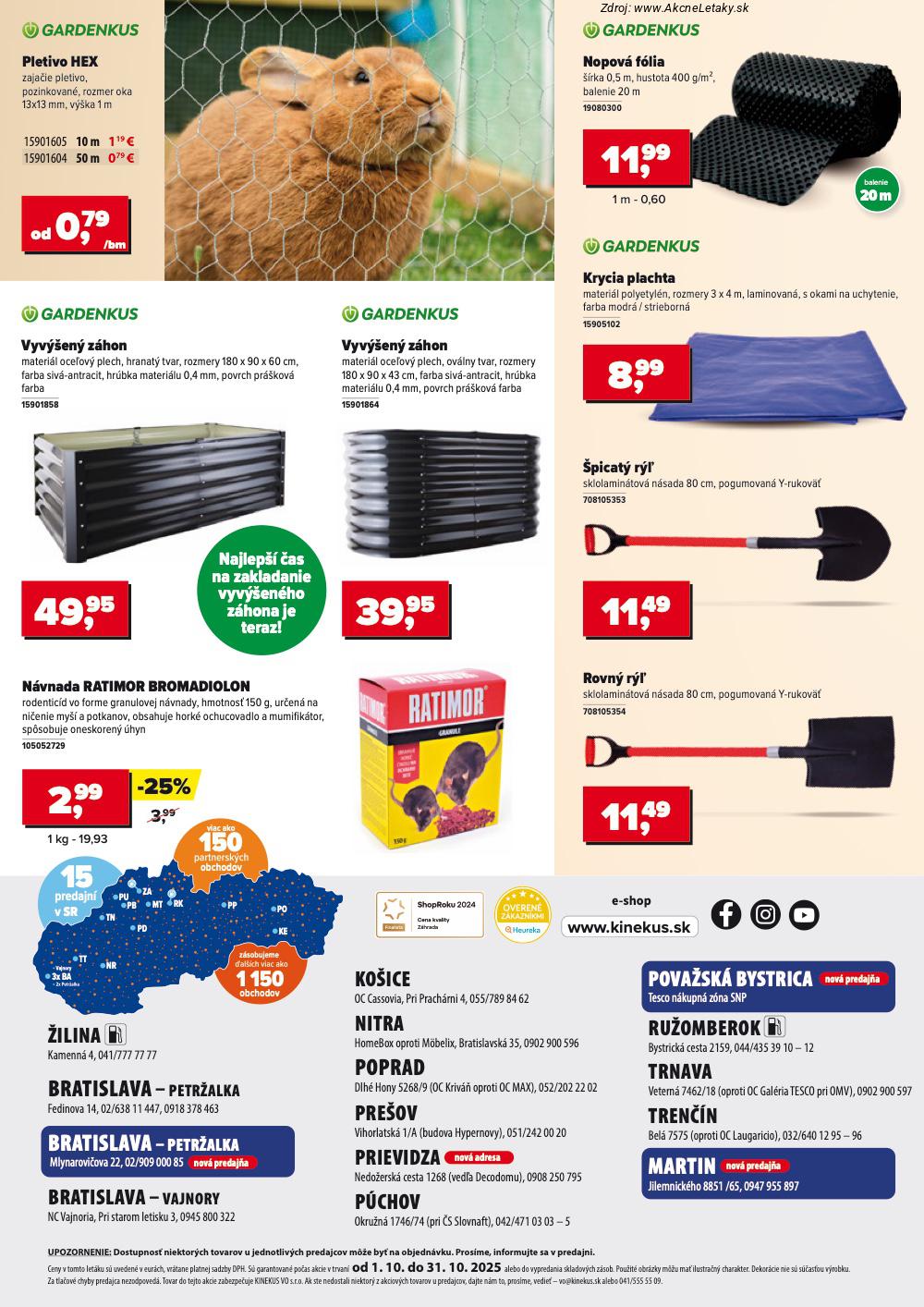 Leták Kinekus (1. 10. - 31. 10. 2025) - strana 9 z 9
