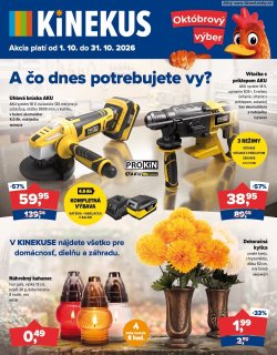 Leták Kinekus 1. 10. - 31. 10. 2026 