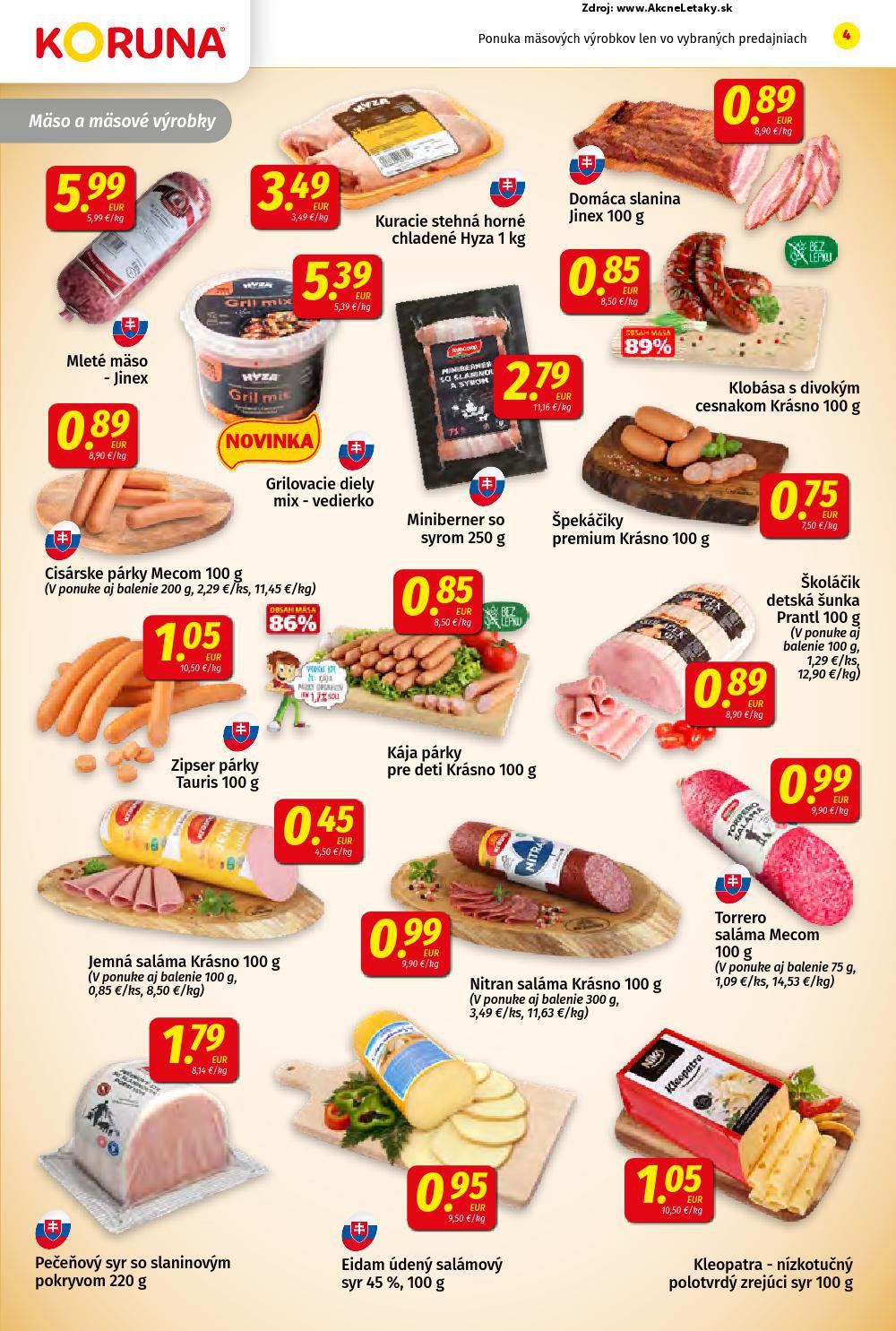 Leták KORUNA (6. 6. - 18. 6. 2025) - strana 4 z 24