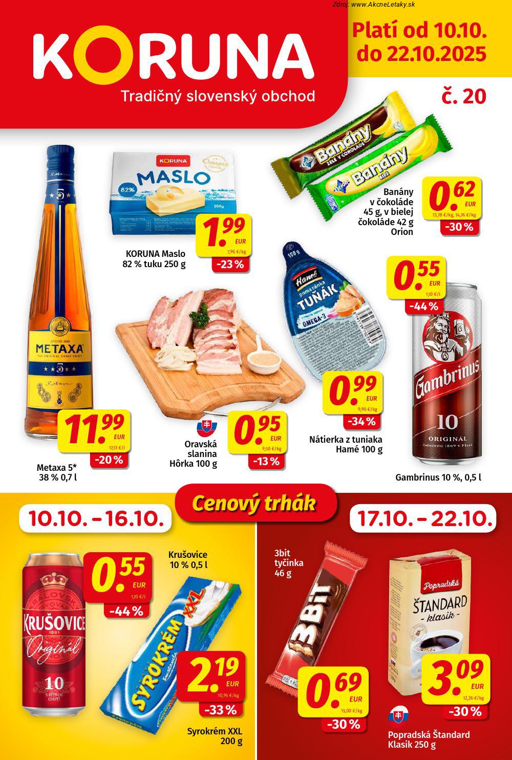 Leták KORUNA - strana 1