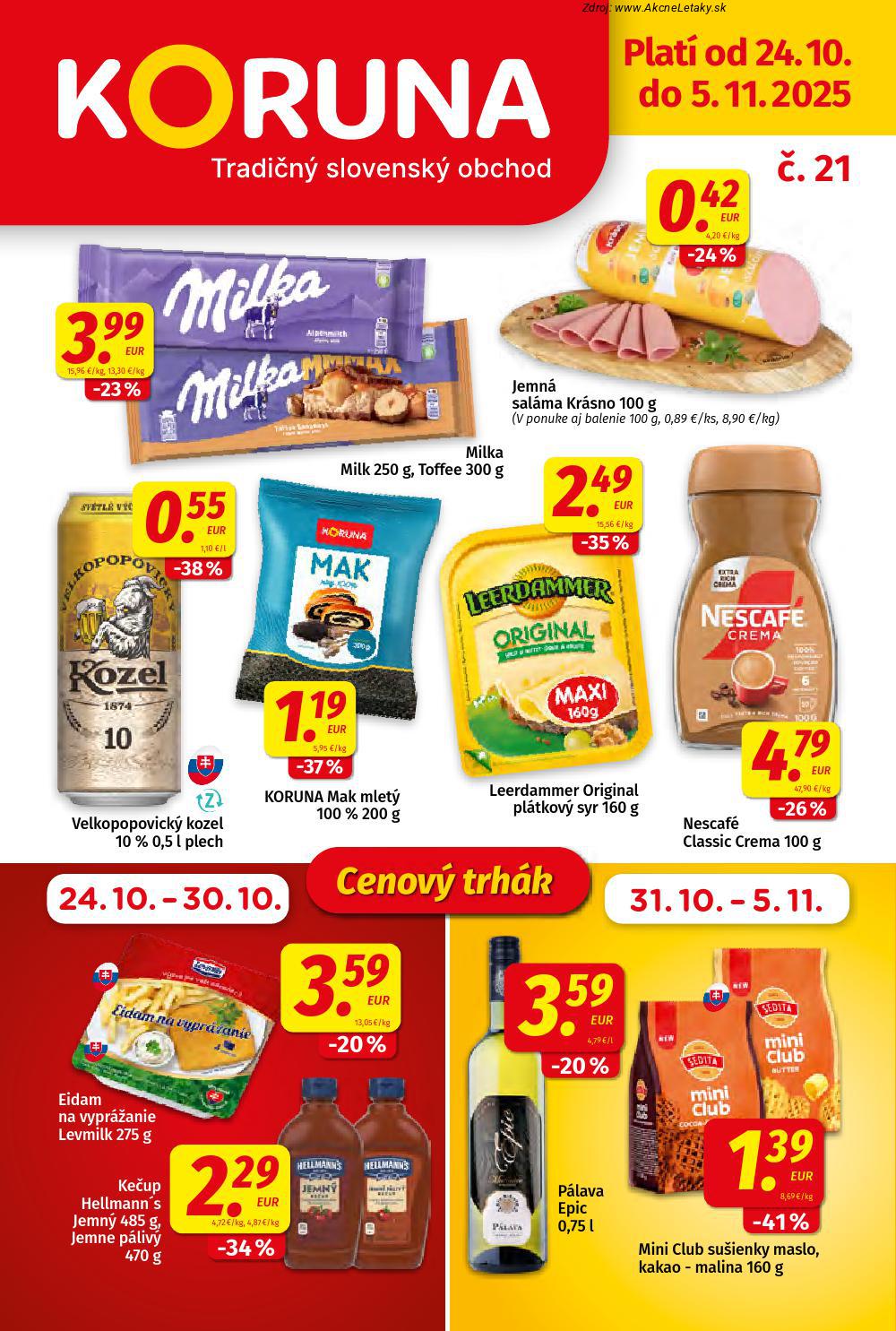 Leták KORUNA - strana 1