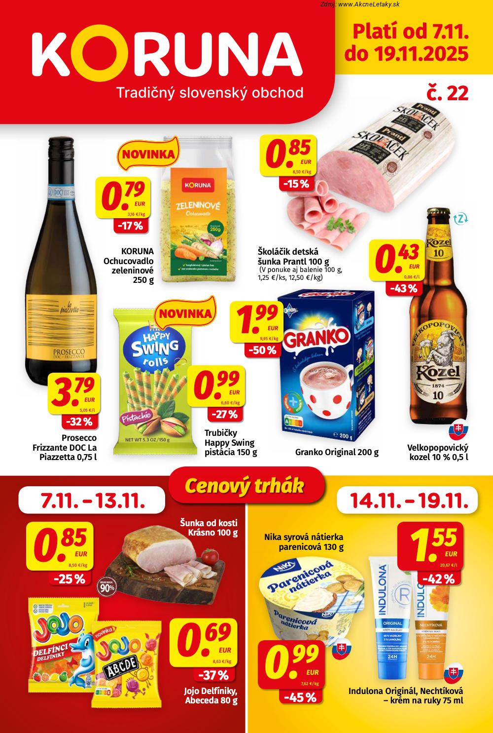 Leták KORUNA - strana 1