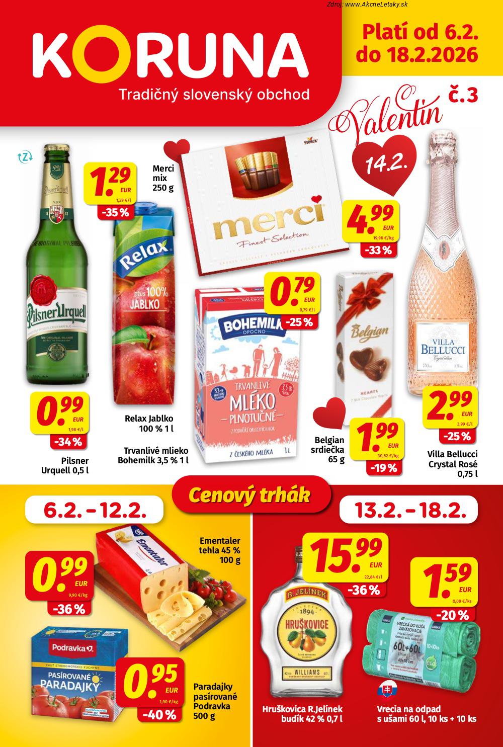 Leták KORUNA (6. 2. - 18. 2. 2026) - strana 1 z 24