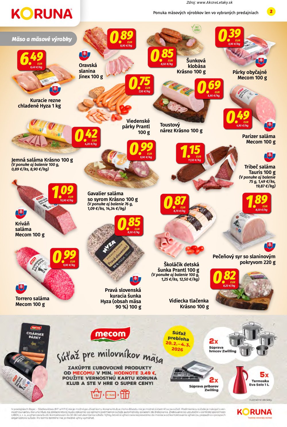 Leták KORUNA (20. 2. - 4. 3. 2026) - strana 2 z 24
